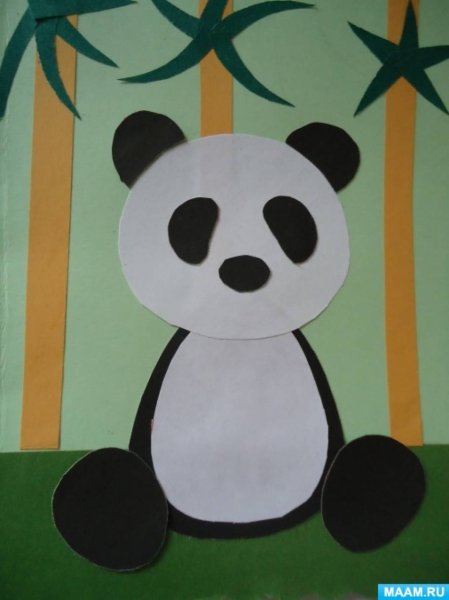 Аппликация Панда