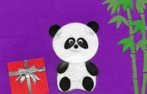 Аппликация Панда