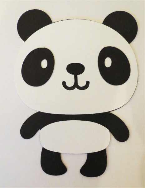 Аппликация Панда