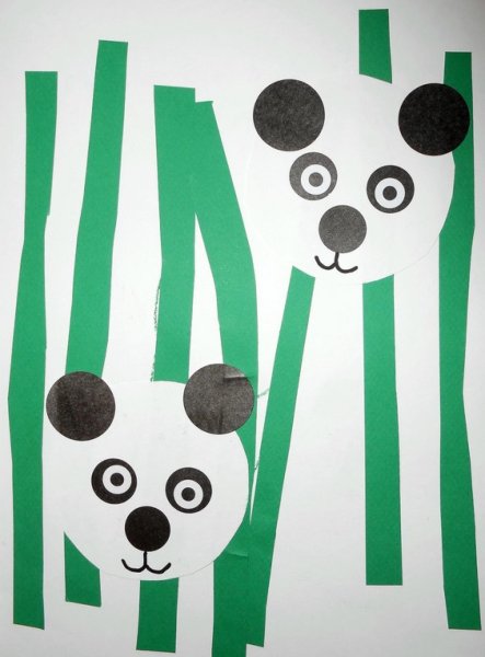 Аппликация Панда