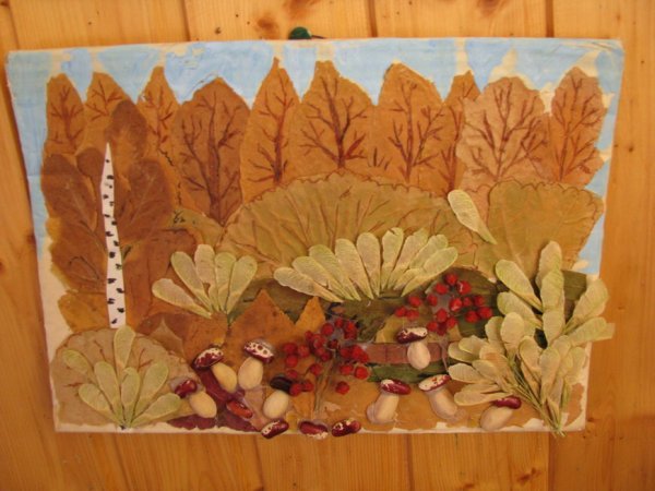 Панно из природного материала