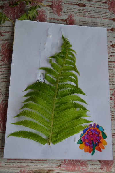 Поделка папоротник