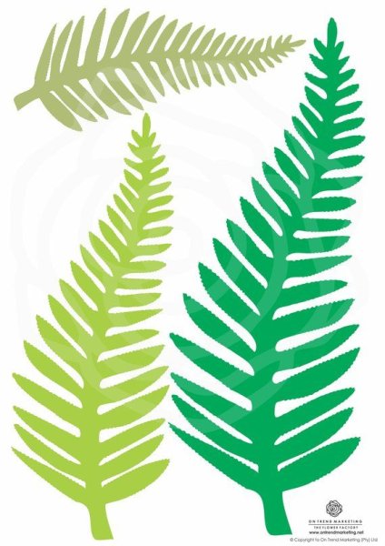 Трафарет тропических листьев