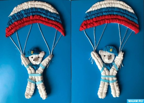 Мишка с парашютом
