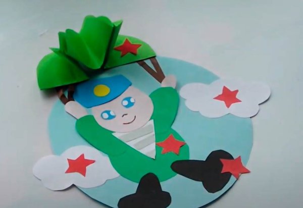 Объемная аппликация на 23 февраля