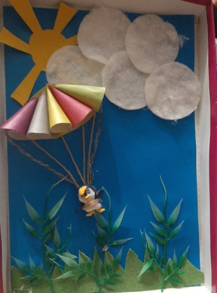 Поделка парашютист