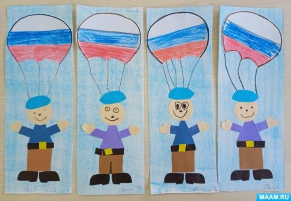 Парашют аппликация для детей средней группы