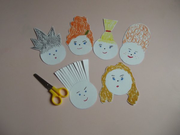 Аппликация на тему парикмахер