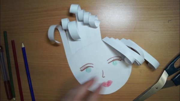 Аппликация на тему парикмахер