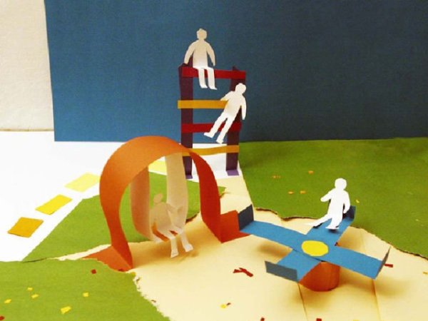 Макет детской площадки