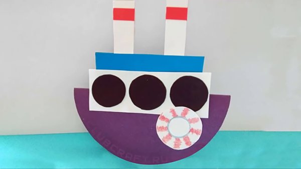 Кораблик аппликация для детей