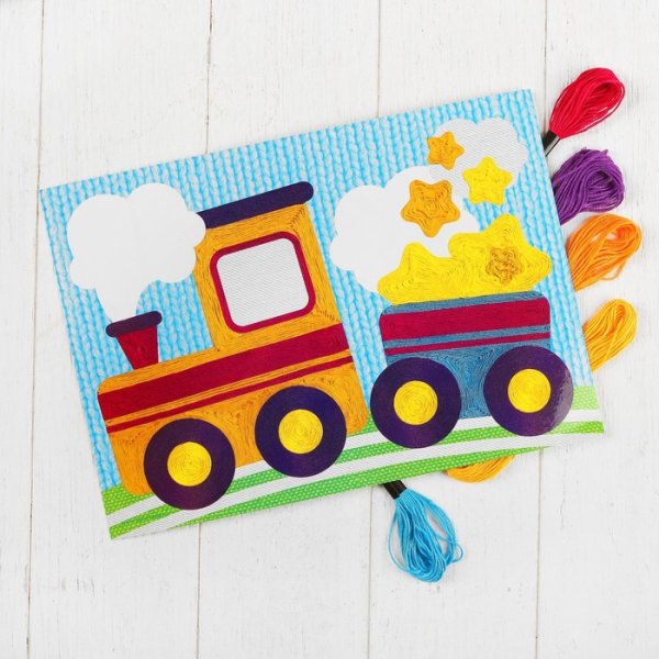 Аппликация поезд