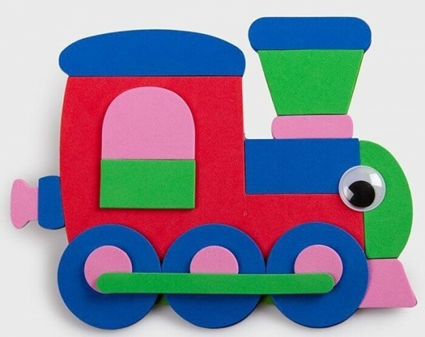 Поезд из фетра