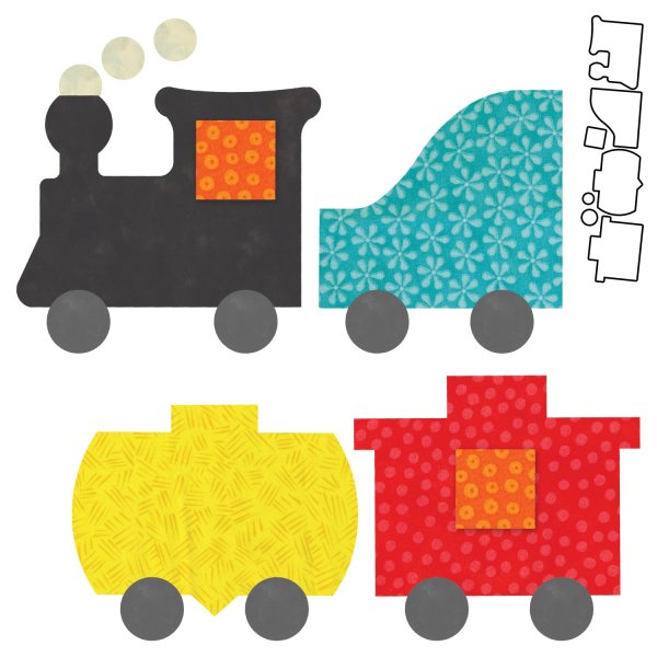 Аппликация паровозик