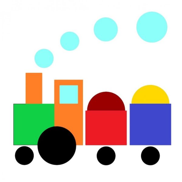 Аппликация паровозик