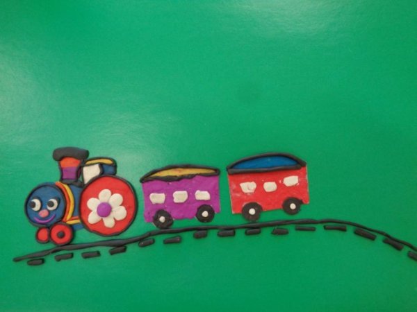 Лепка паровозик