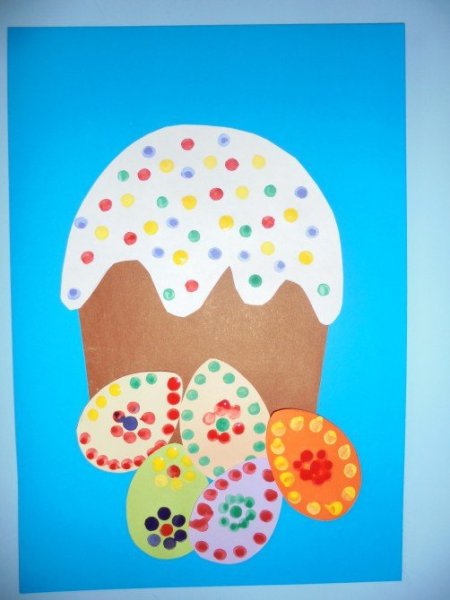 Аппликация к Пасхе в детском саду