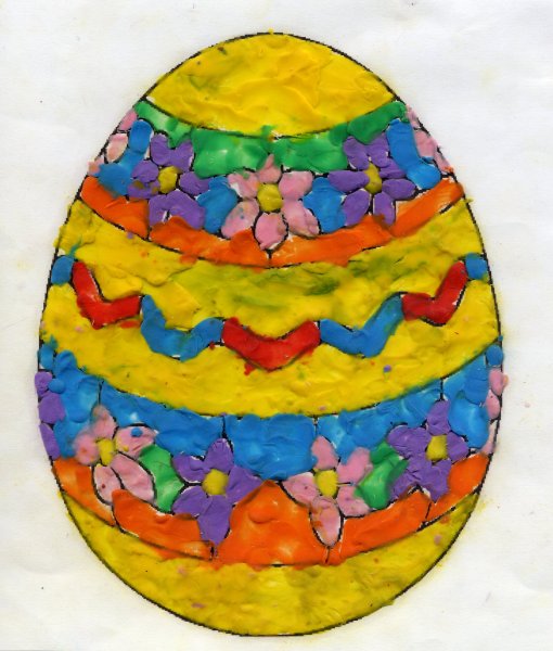 Аппликация на пасхальную тему