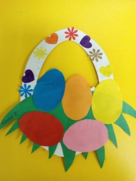 Пасха аппликация для детей