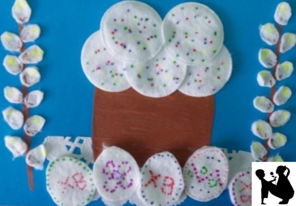Аппликация на пасхальную тему