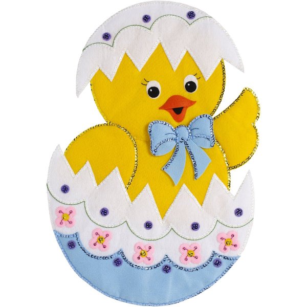 Аппликация из ткани к Пасхе