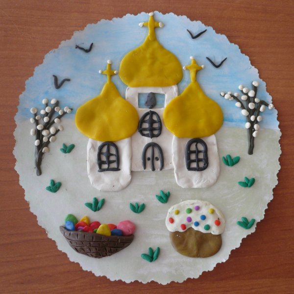 Аппликация на пасхальную тему