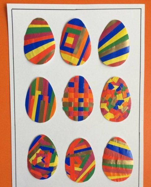 Аппликация пасхальное яйц