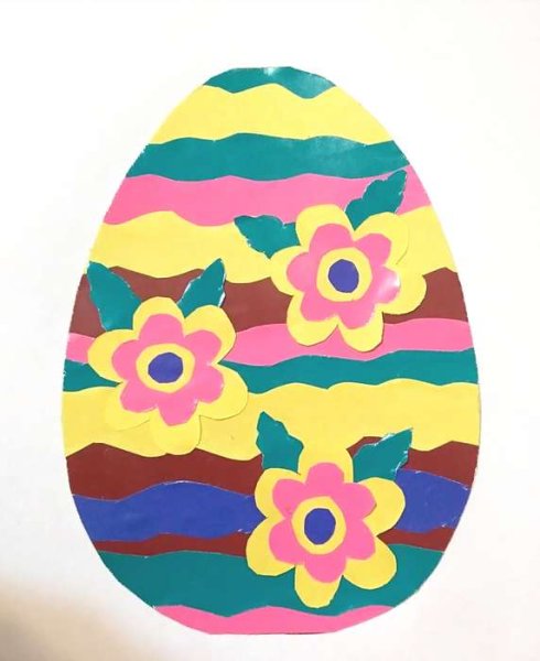 Аппликация яйцо