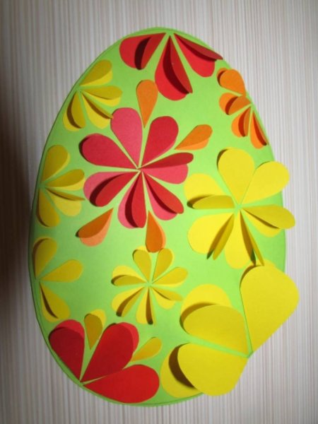 Поделка яйцо из бумаги