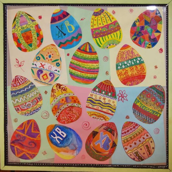 Пасхальное яичко аппликация