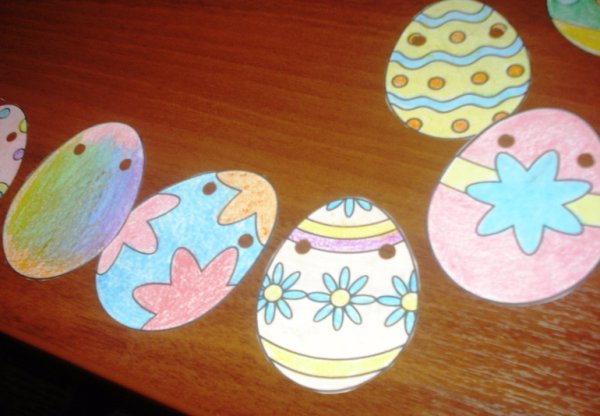 Пасхальное яйцо в технике аппликация