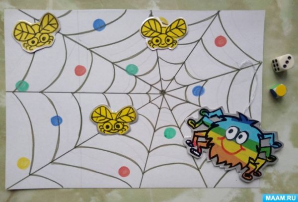 Дидактическая игра паучок