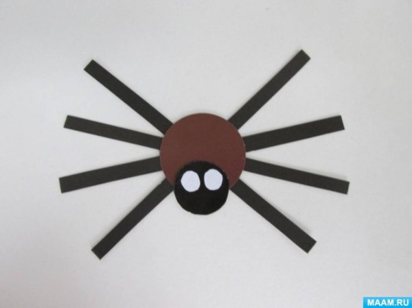 Паук аппликация для детей