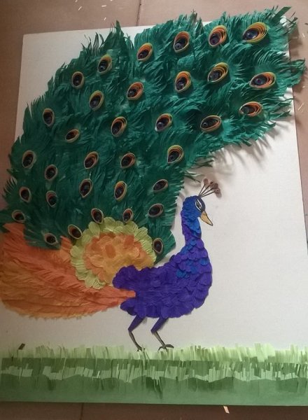 Аппликация Павлин