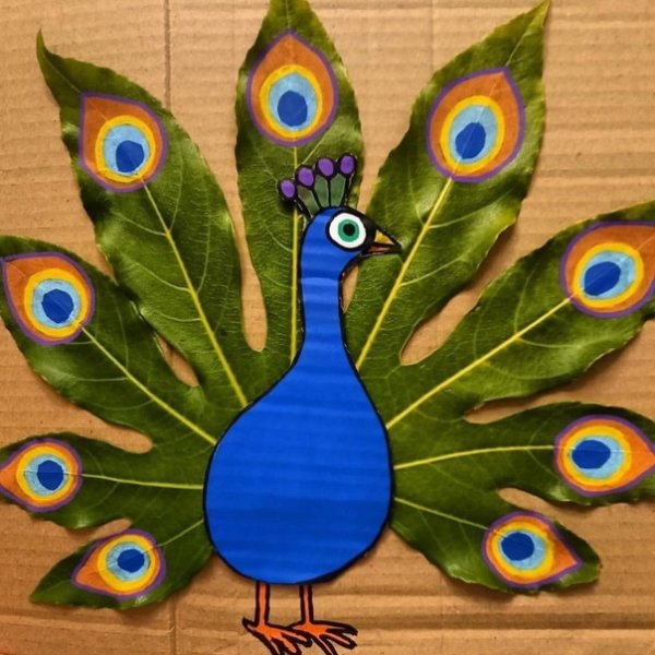 Аппликация Павлин