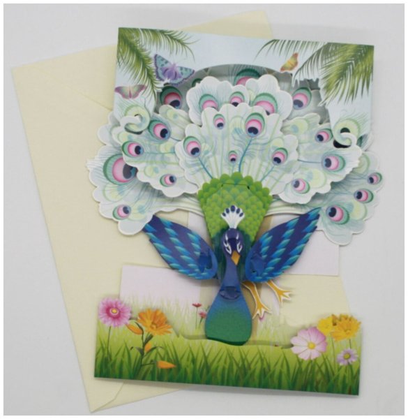 Объемная аппликация Павлин