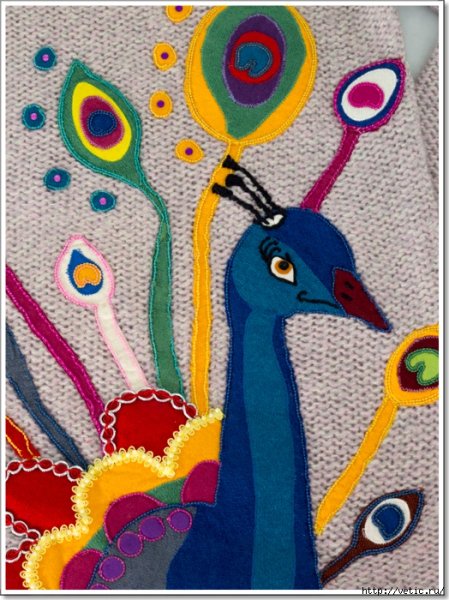 Аппликация павлина