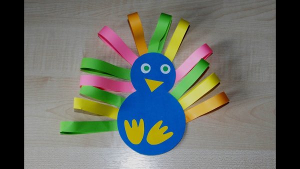 Аппликация из полосок бумаги для детей