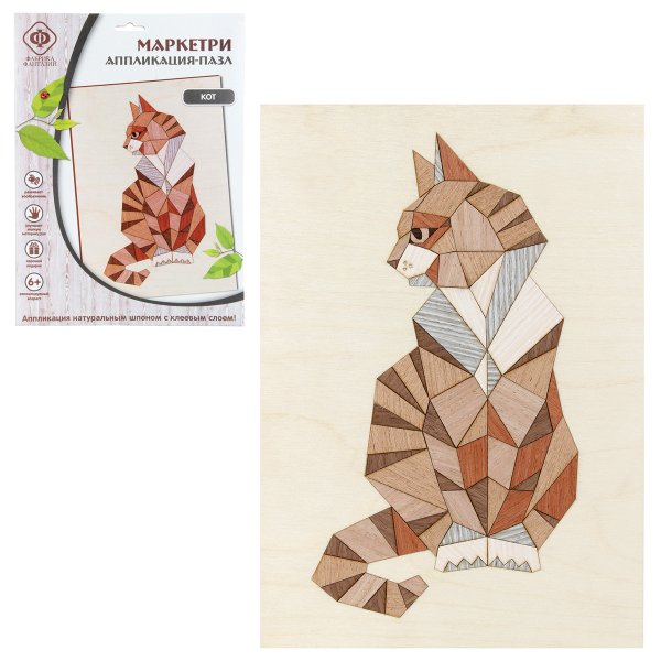 Аппликация из шпона