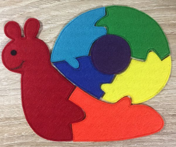 Пазлы из фетра для малышей