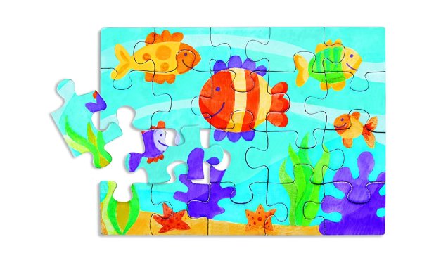 Аппликация из пазлов для детей