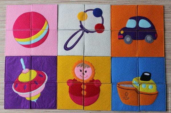 Пазл из фетра для детей