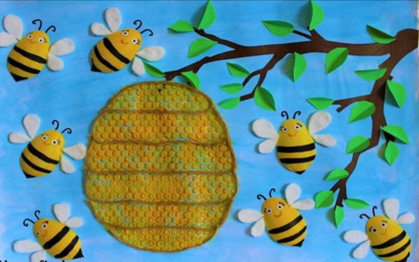 Аппликация на летнюю тематику в детском саду