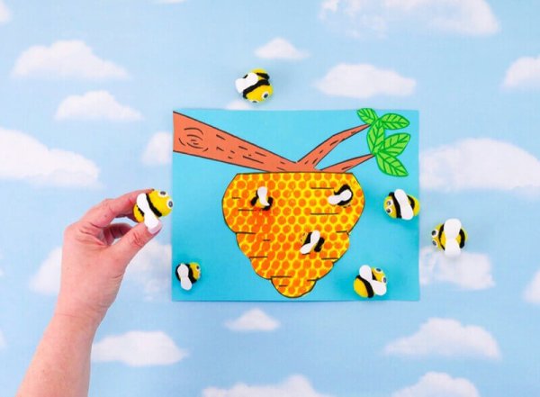 Улей аппликация интересная