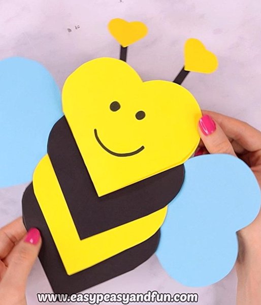 Поделка пчела из бумаги