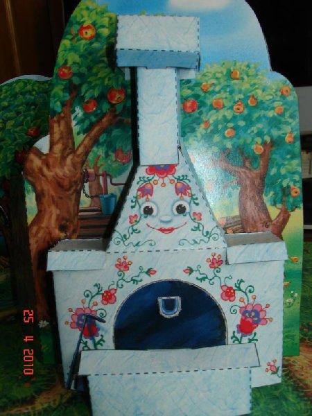 Поделка русская печь