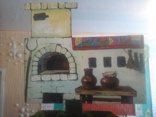 Декорация для русской печки для детей