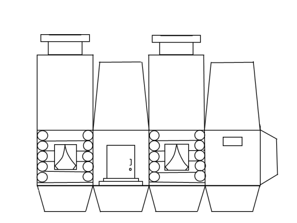 Модель печки из картона