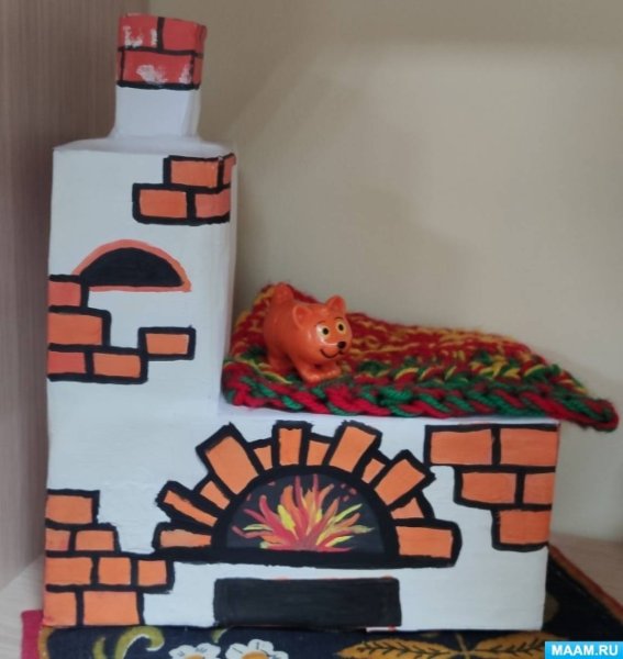 Поделка русская печь