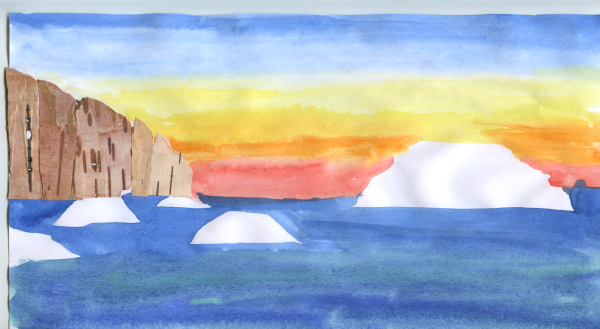 Аппликация на тему горы